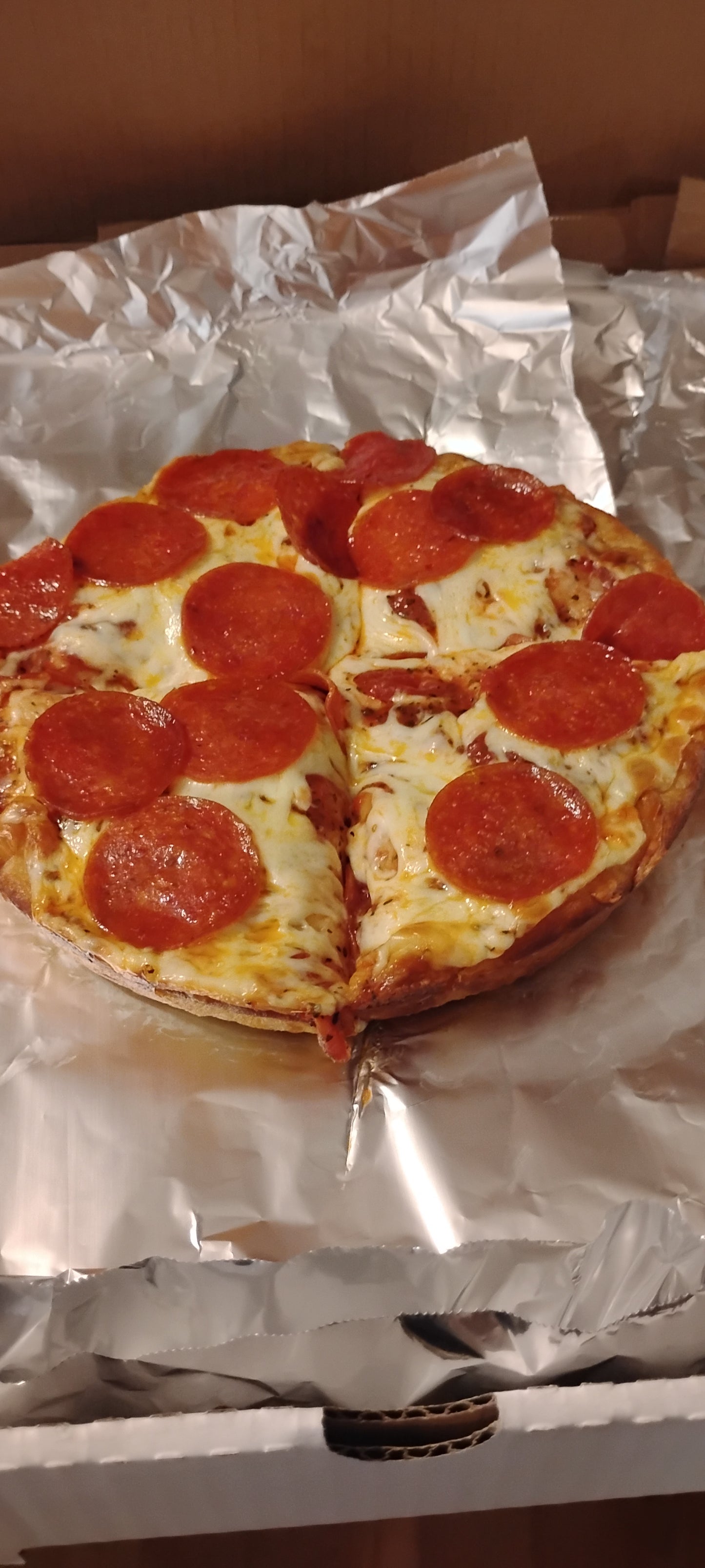 8 Inch Deep Dish Pepperoni Pizza