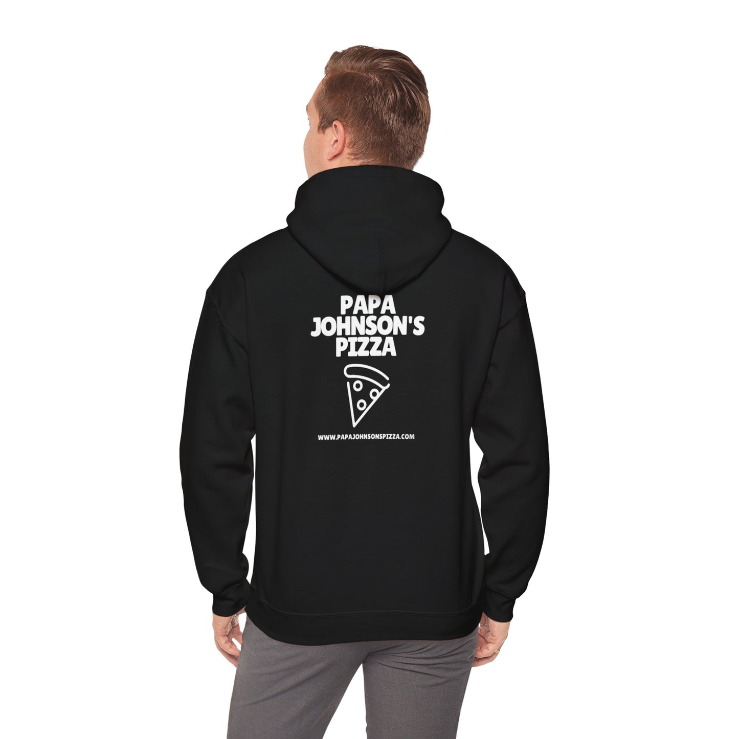 Papa Johnson's Pizza Hooded Sweatshirt 100% Cotton