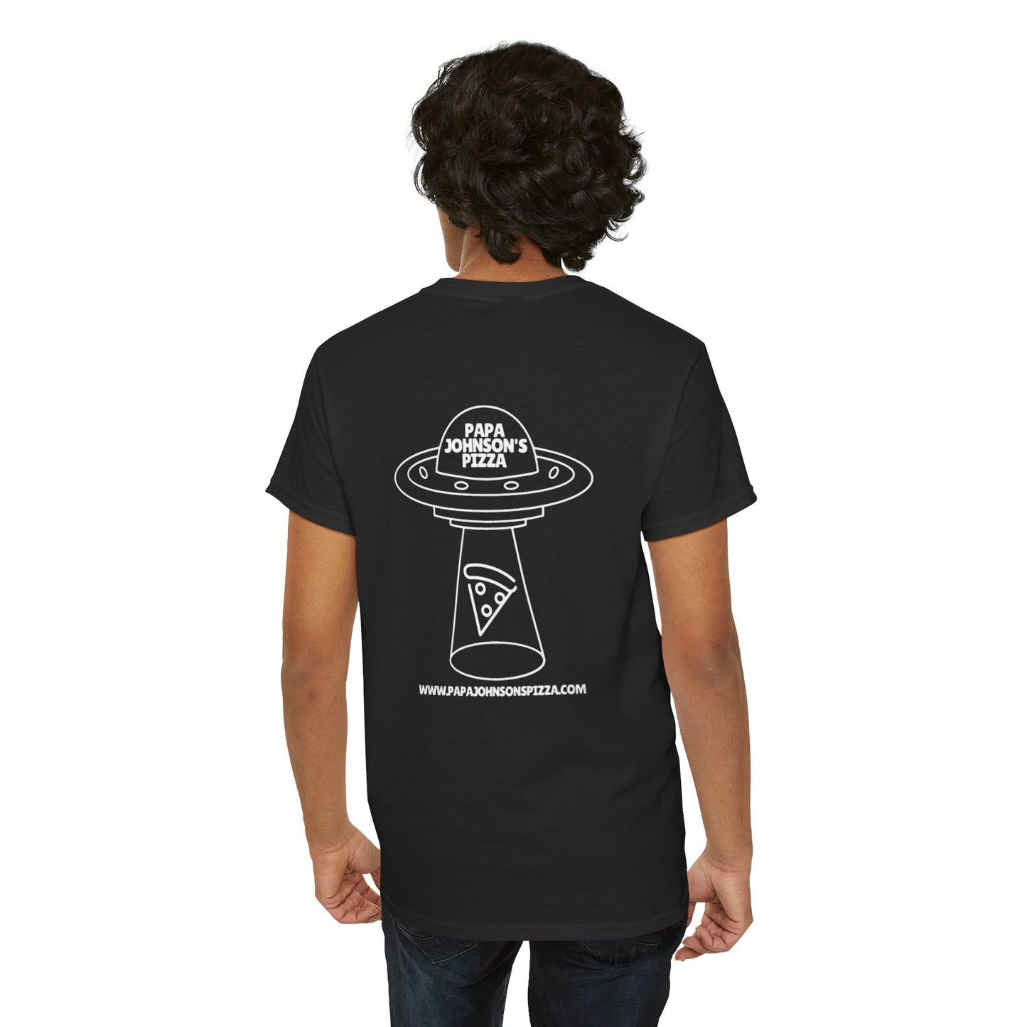 Papa Johnson's Pizza cotton t-shirt unisex