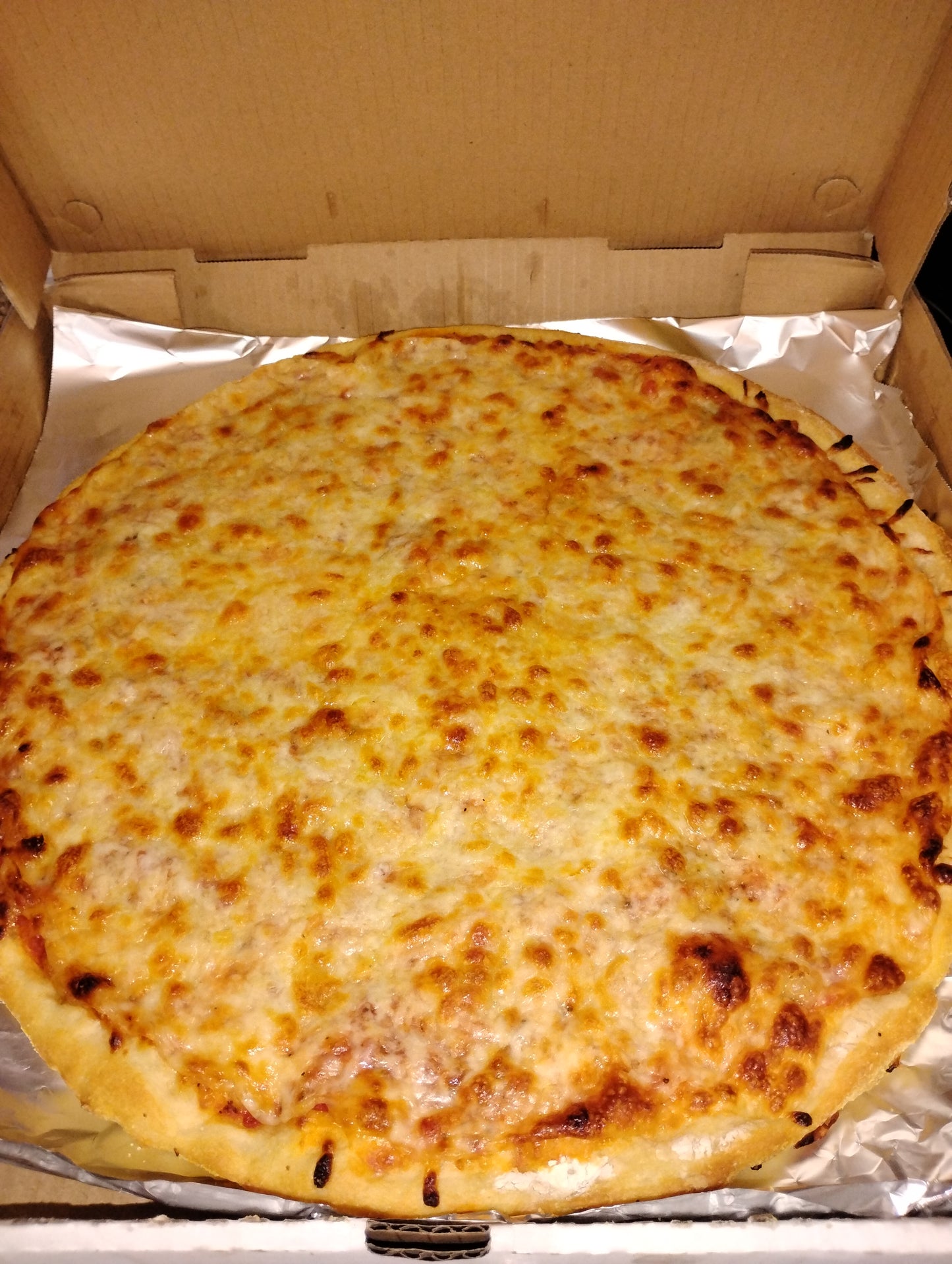 14 inch Large Deep Dish Extra Cheese Pizza