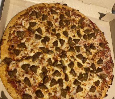 14 Inch Large Deep Dish Sausage Pizza
